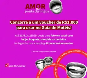 Leia mais sobre o artigo Concurso Amor na ponta da língua – Dia dos Namorados Sexlog